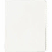 Avery&reg; Standard Collated Legal Dividers - 1 x Divider(s) - Blank Side Tab(s) - 25 Tab(s)/Set - 8.5" Divider Width x 11" Divider Length - Letter - White Paper Divider - White Tab(s) - 20% Recycled - 1 Set