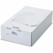 3.25" Length x 1.94" Width - Rectangular - Twine Fastener - Polyester, Cotton - White - 1000 / Box