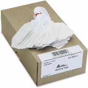 2.16" Length x 1.44" Width - Rectangular - Twine Fastener - Cotton, Polyester, Card Stock - White - 1000 / Box
