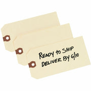 5.20" Length x 2.62" Width - Rectangular - Card Stock - Manila - 1000 / Box