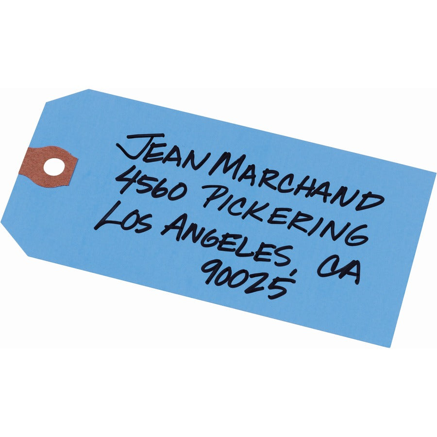 4.75" Length x 2.37" Width - Rectangular - Card Stock - Blue - 1 Box