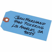 4.75" Length x 2.37" Width - Rectangular - Card Stock - Blue - 1 Box