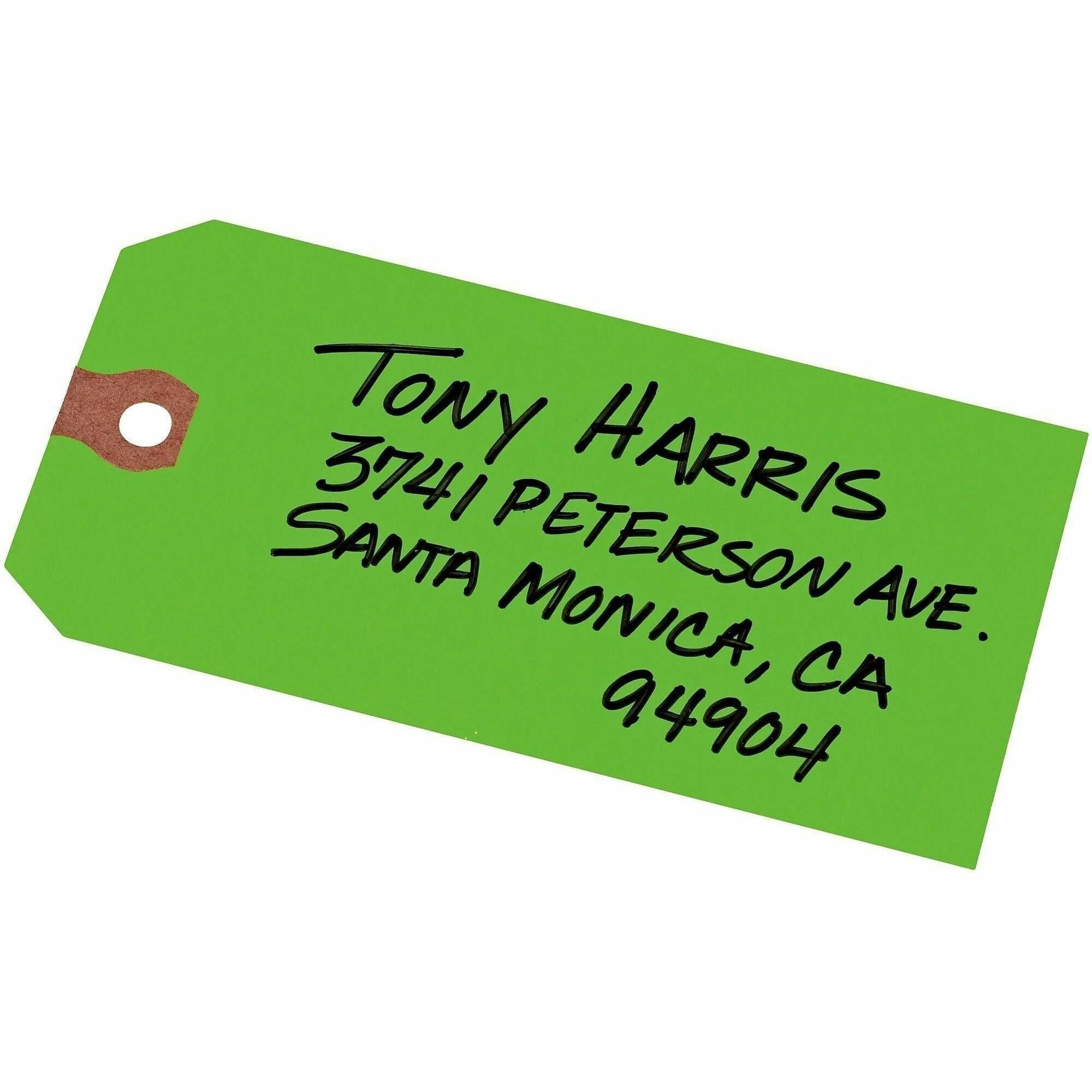 4.75" Length x 2.37" Width - Rectangular - Card Stock - Green - 1000 / Box