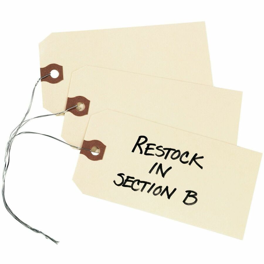 #26 - 5.25" Length x 2.62" Width - Rectangular - Wire Fastener - Card Stock, Pulp - Manila - 1000 / Box