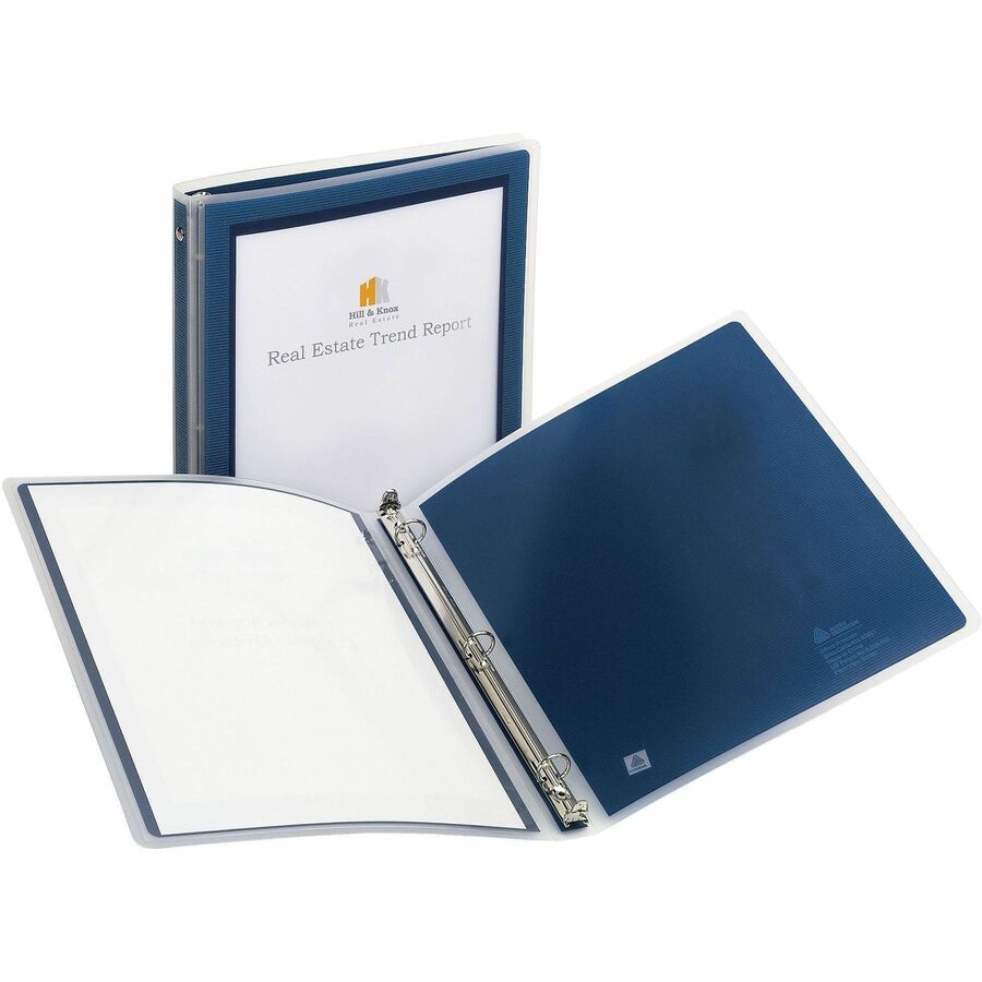 Avery&reg; Flexi-View Binder ½" , Round Rings, Blue