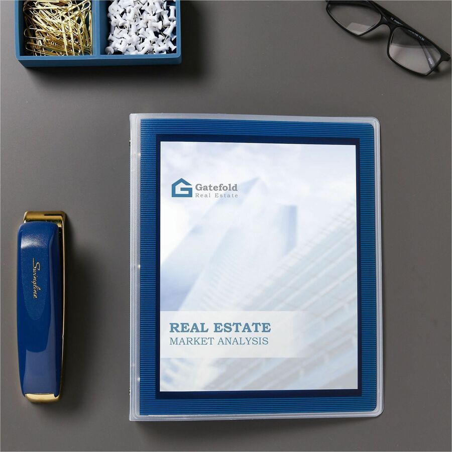 Avery&reg; Flexi-View Binder ½" , Round Rings, Blue