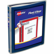 Avery&reg; Flexi-View Binder ½" , Round Rings, Blue