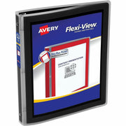 Avery&reg; Flexi-View Binder ½" , Round Rings, Black