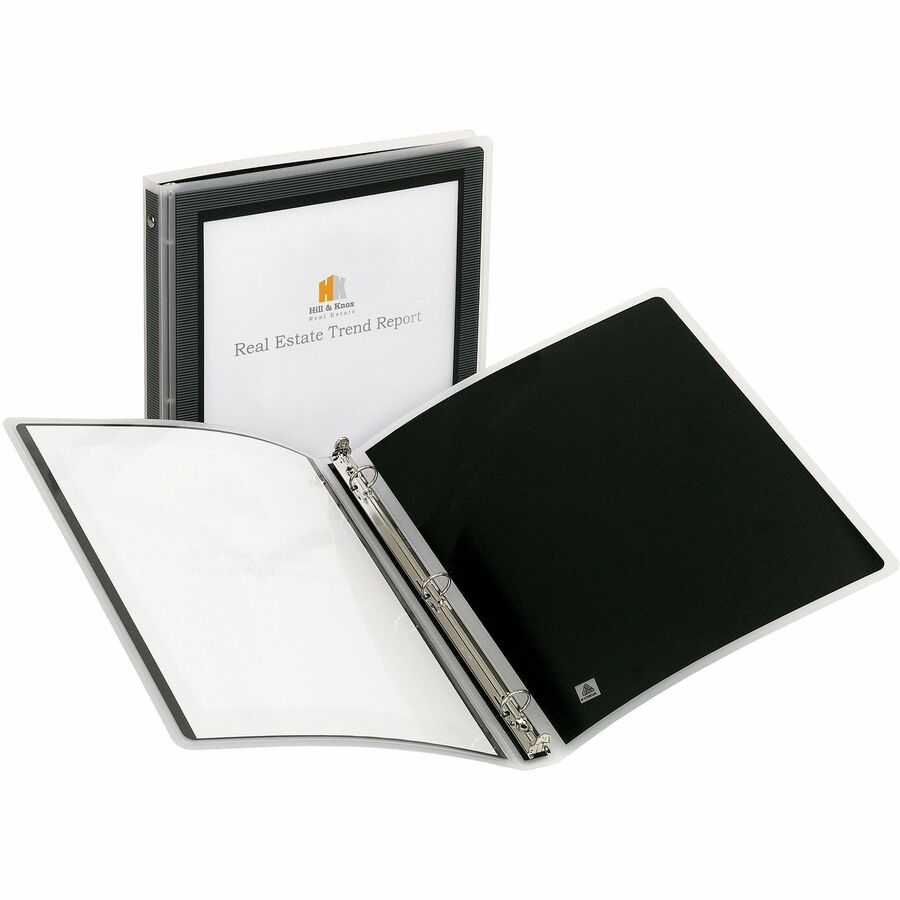 Avery&reg; Flexi-View Binder ½" , Round Rings, Black