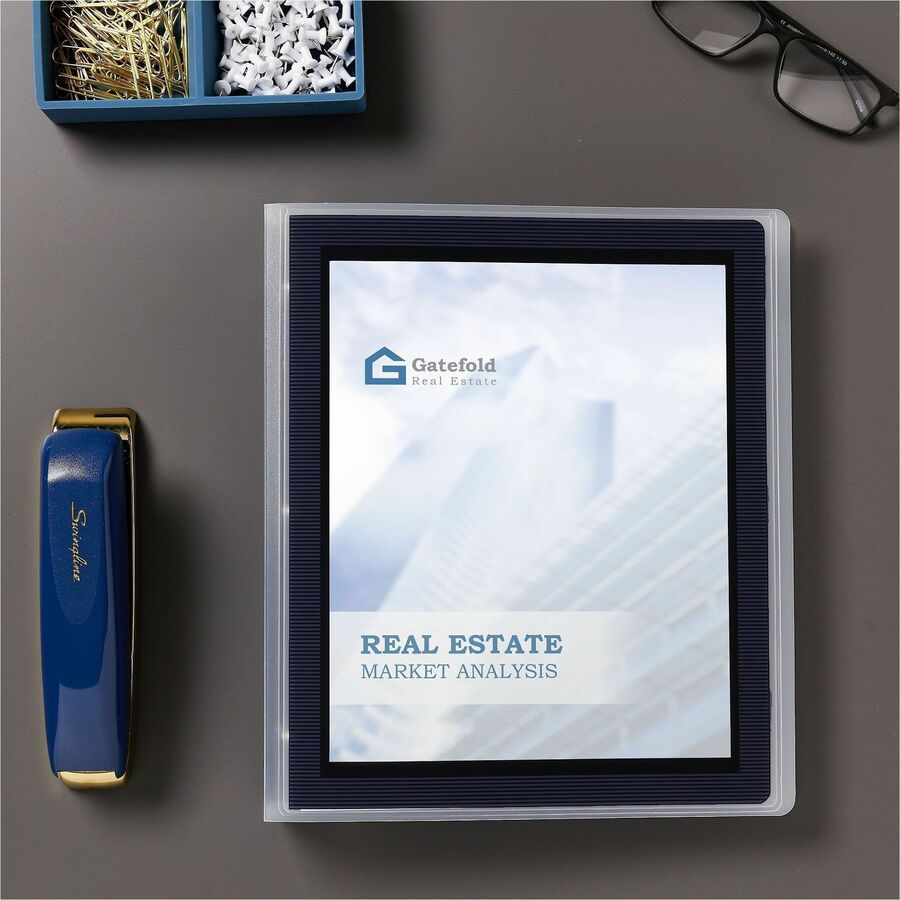 Avery&reg; Flexi-View Binder ½" , Round Rings, Black
