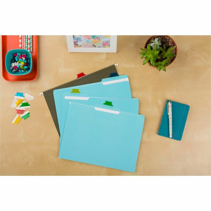 Avery&reg; Index Tabs with Printable Inserts - Print-on Tab(s) - 1" Tab Height - Self-adhesive, Permanent - Assorted Plastic Tab(s) - 1 Pack