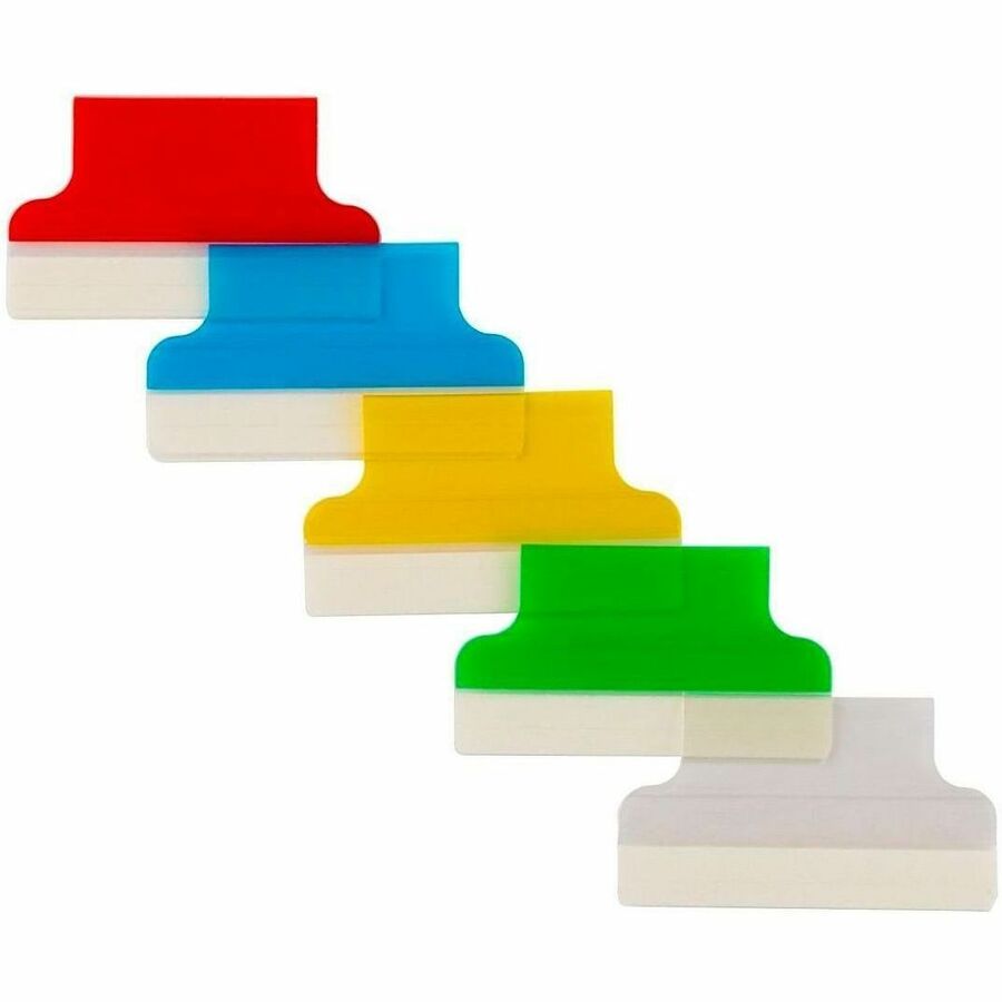 Avery&reg; Index Tabs with Printable Inserts - Print-on Tab(s) - 1" Tab Height - Self-adhesive, Permanent - Assorted Plastic Tab(s) - 1 Pack