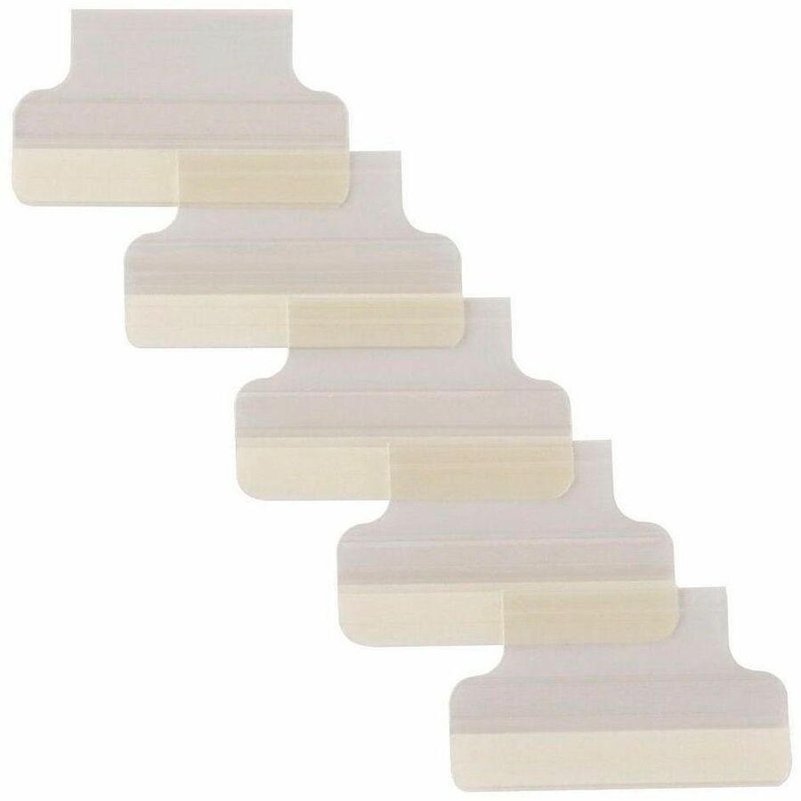 Avery&reg; Index Tabs with Printable Inserts - Print-on Tab(s) - 1" Tab Height - Self-adhesive, Permanent - Clear Plastic Tab(s) - 1 Pack