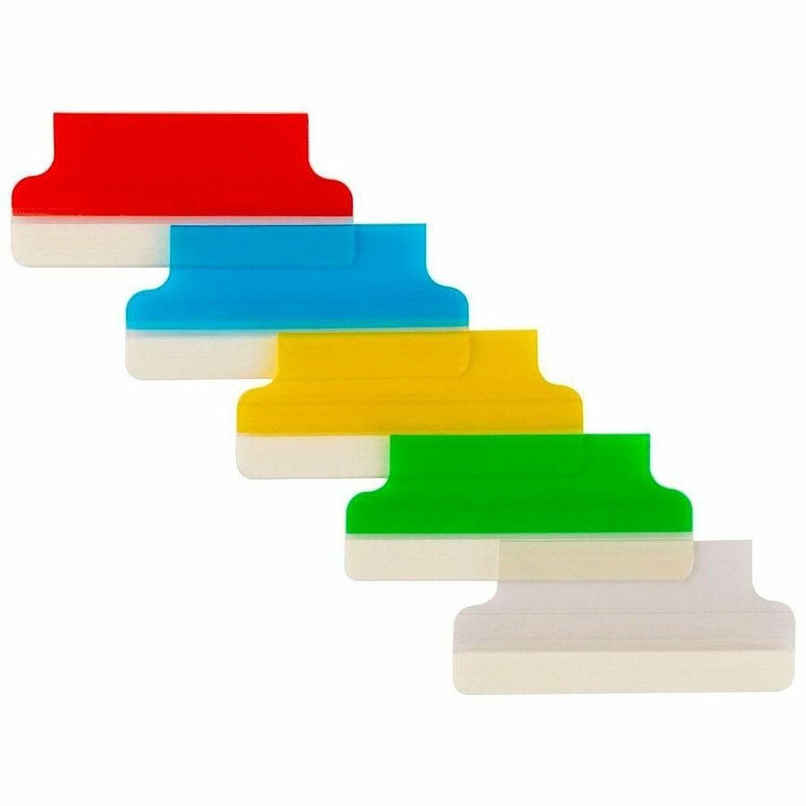 Avery&reg; Index Tabs with Printable Inserts - Print-on Tab(s) - 1.50" Tab Height - Self-adhesive, Permanent - Assorted Plastic Tab(s) - 1 Pack