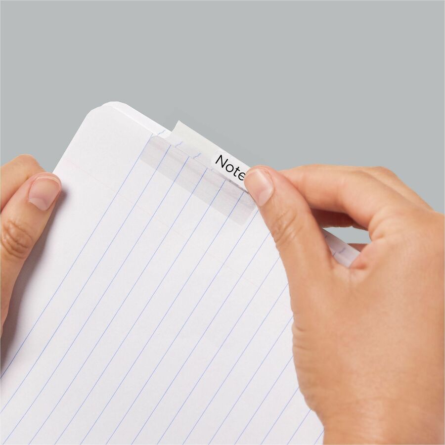 Avery&reg; Index Tabs with Printable Inserts - Print-on Tab(s) - 1.50" Tab Height - Self-adhesive, Permanent - Clear Plastic Tab(s) - 1 Pack