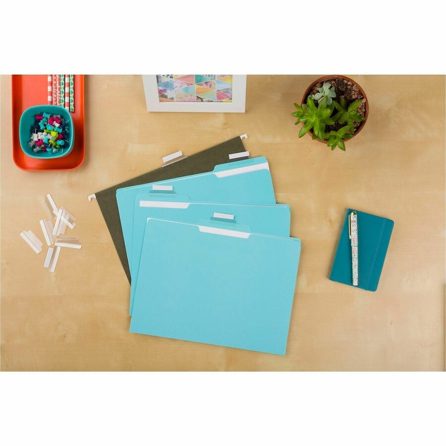 Avery&reg; Index Tabs with Printable Inserts - Print-on Tab(s) - 2" Tab Height - Self-adhesive, Permanent - Clear Plastic Tab(s) - 1 Pack