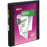 Avery Durable View 3 Ring Binder, 0.5" Slant Rings, 1 Black Binder