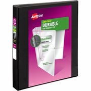 Avery&reg; Durable View 1" Binder, Black Binder (17011)
