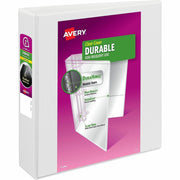 Avery&reg; Durable View Binder 2" , Slant D Rings, White