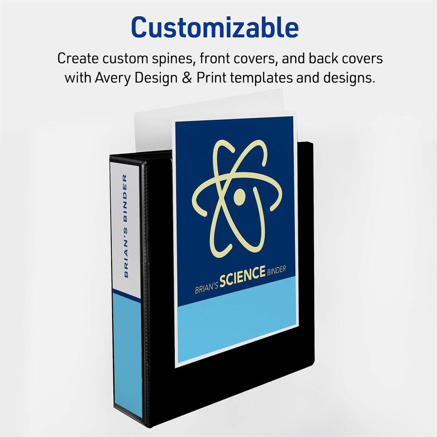 Avery&reg; Durable View Binder 2" , Slant D Rings, White