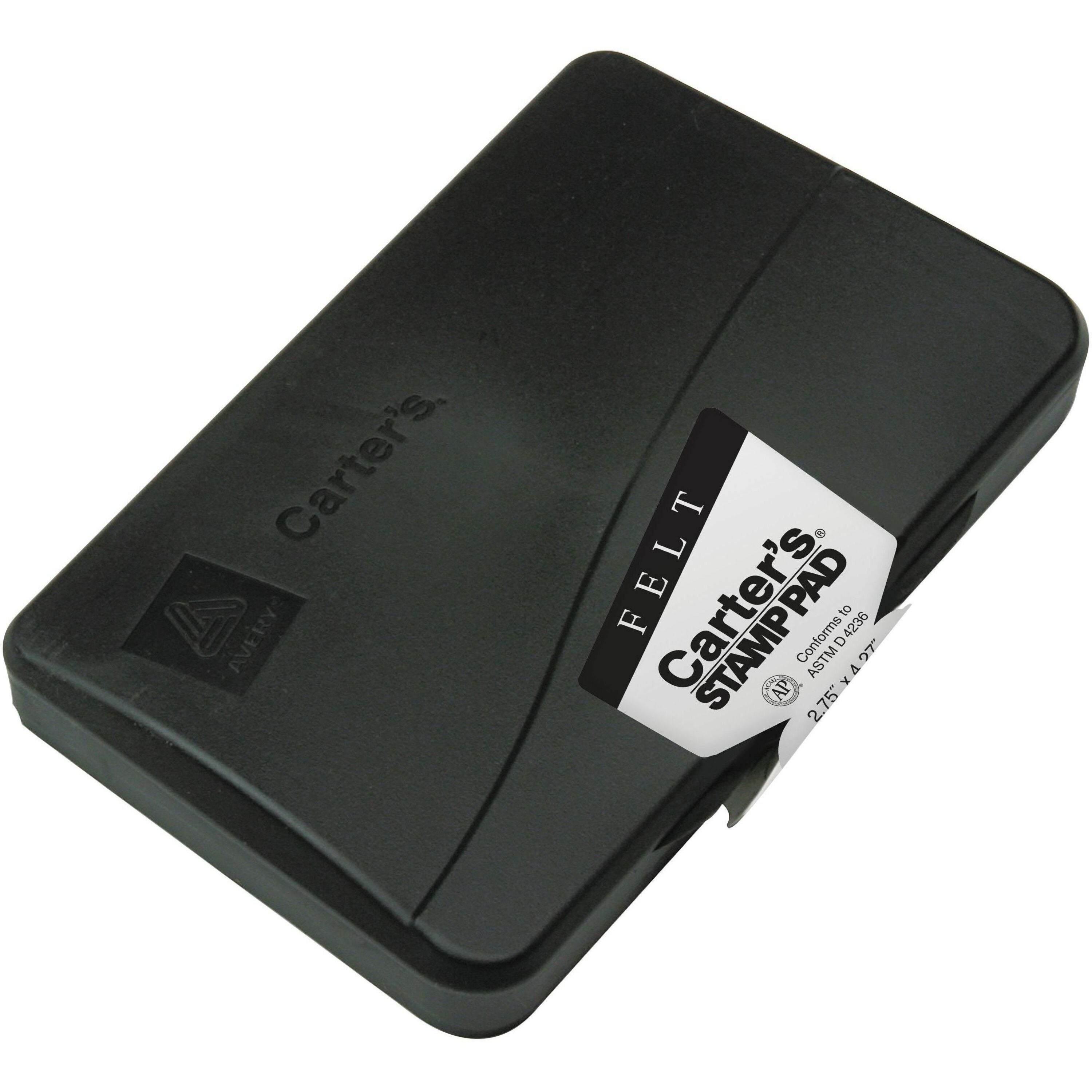 2.8" Width x 4.3" Length - Felt Pad - Black - 1 Each