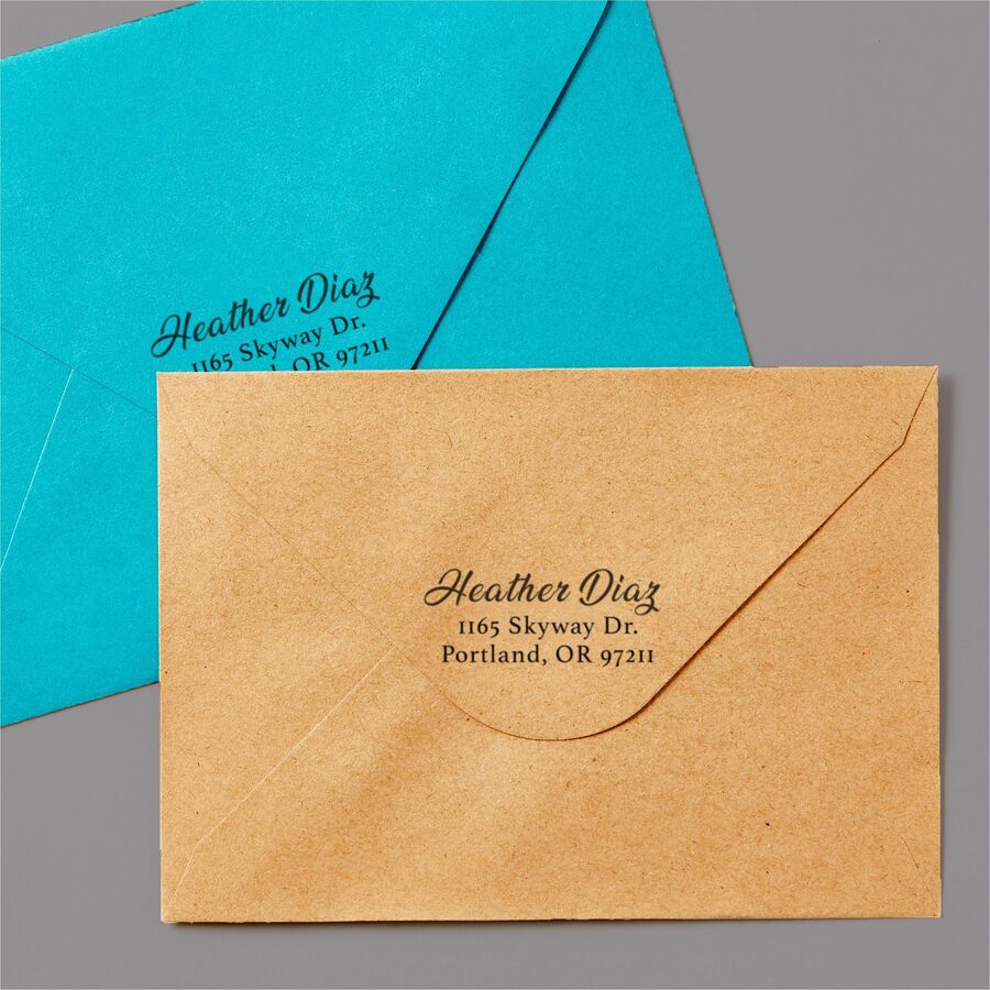 2.8" Width x 4.3" Length - Foam Pad - Black Ink - Black - 1 Each