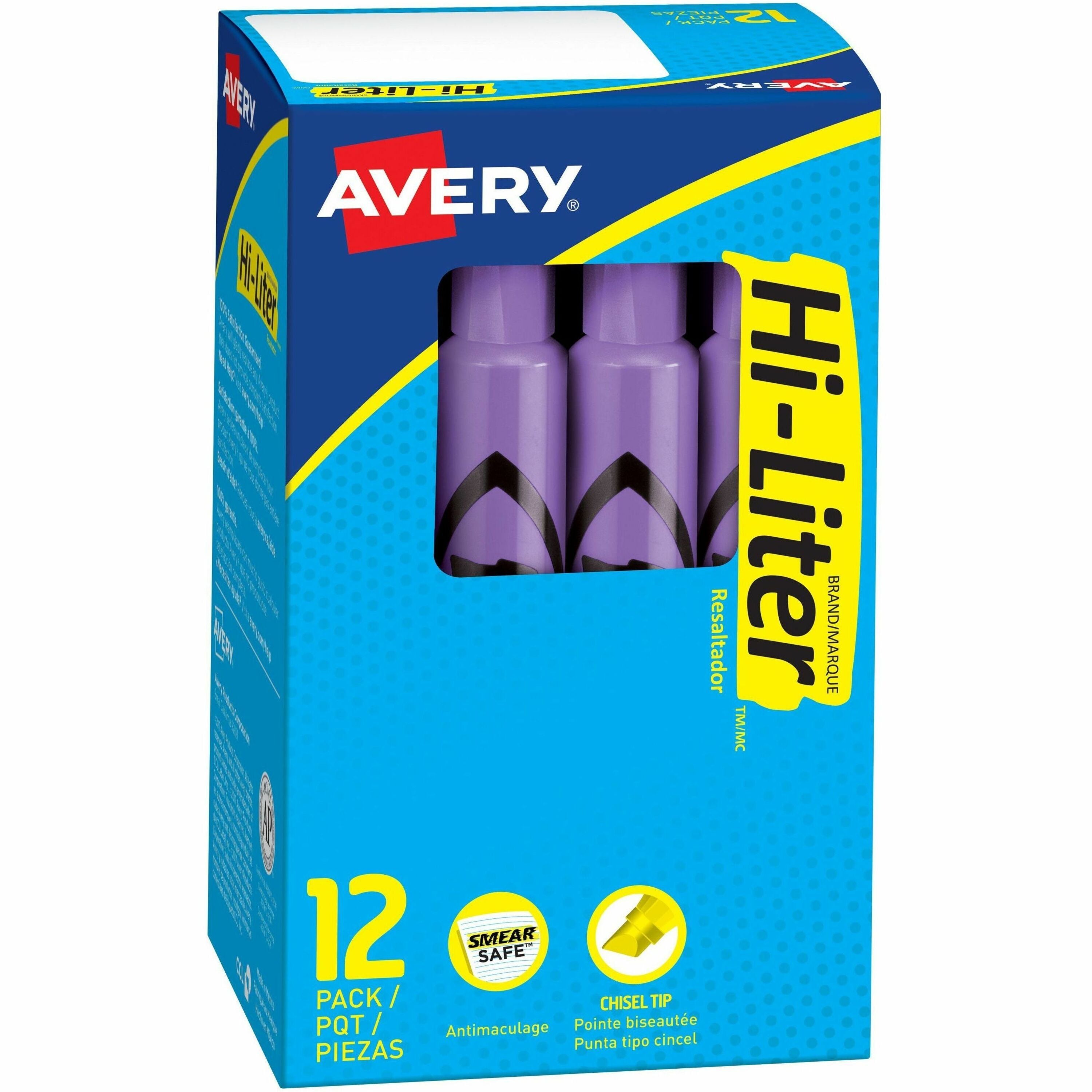 Chisel Marker Point - Fluorescent Purple Ink - Purple Barrel - 1 Dozen
