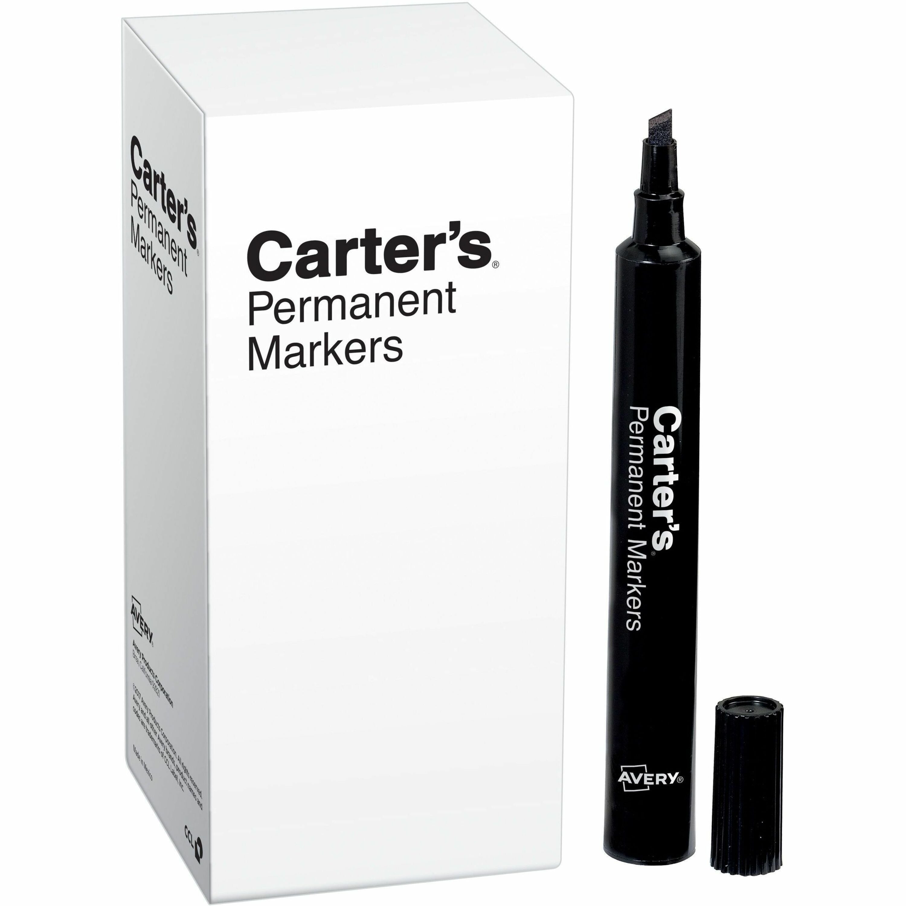 120.9675 mm Chisel Marker Point - Black Ink - 1 Dozen