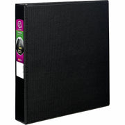 Avery Durable Binder, DuraHinge, 1.5" Capacity, 3 Slant D-Rings, 375 Sheet, Letter Size (8.5" x 11"), 2 Internal Pockets, Black, 1 Each, Recycled Content