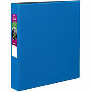 Avery Durable Binder, DuraHinge, 1.5" Slant D-Ring, 375 Sheet Capacity, Letter Size 8.5" x 11", 2 Internal Pockets, Blue, Recycled, 1 Each