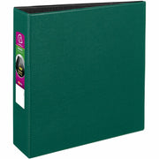 Avery Durable Binder with DuraHinge, 3" Slant D-Ring, Letter Size (8.5" x 11"), 600 Sheet Capacity, 2 Internal Pockets, Green, 1 Each, Recycled Content