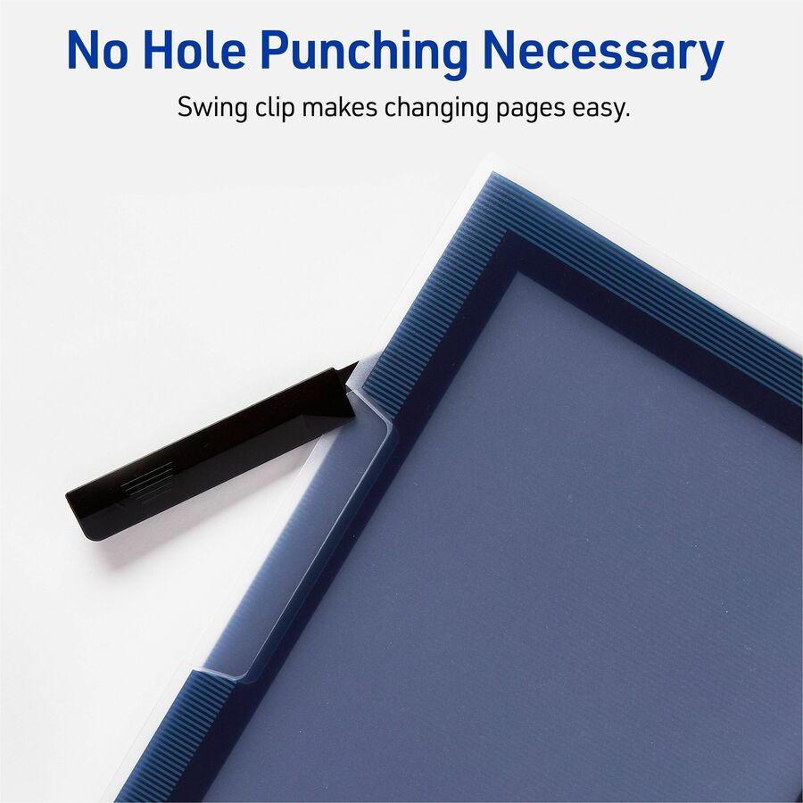 8 1/2" x 11" - 25 Sheets Capacity - Polypropylene - Assorted - 0% Recycled - 24 / Box