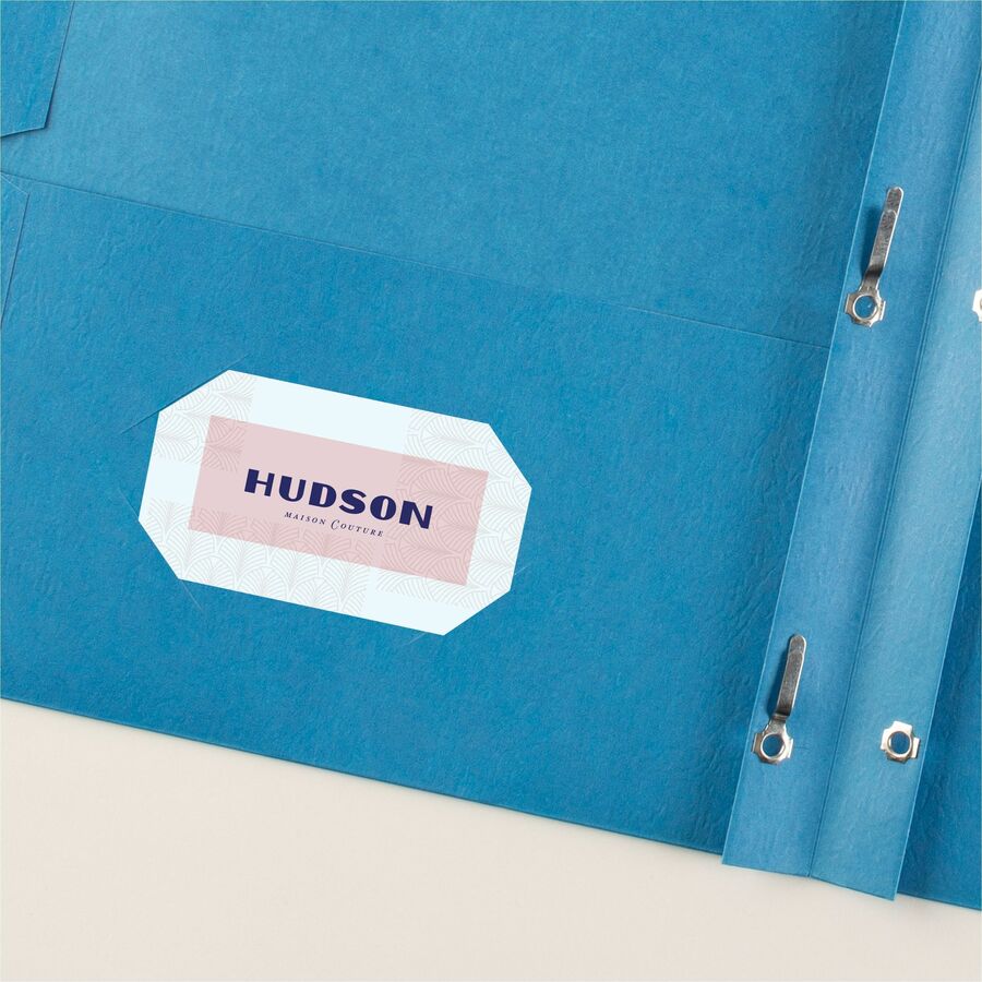 Avery&reg; Letter Report Cover - 8 1/2" x 11" - 70 Sheets Capacity - 3 x 3-prong Fastener Fastener(s) - 1/2" for Folder - 2 Internal Pocket(s) - Paper - Light Blue - 0% Recycled - 25 / Box