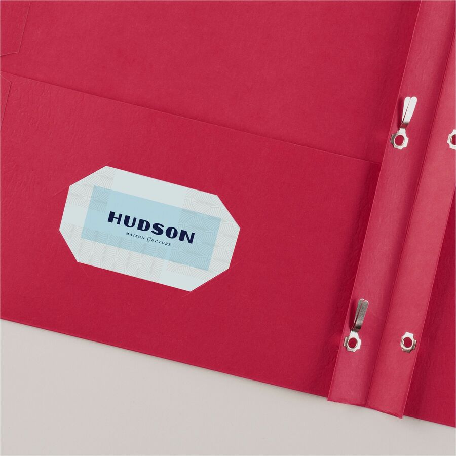 Avery&reg; Letter Report Cover - 8 1/2" x 11" - 70 Sheets Capacity - 3 x 3-prong Fastener Fastener(s) - 1/2" for Folder - 2 Internal Pocket(s) - Paper - Red - 0% Recycled - 25 / Box