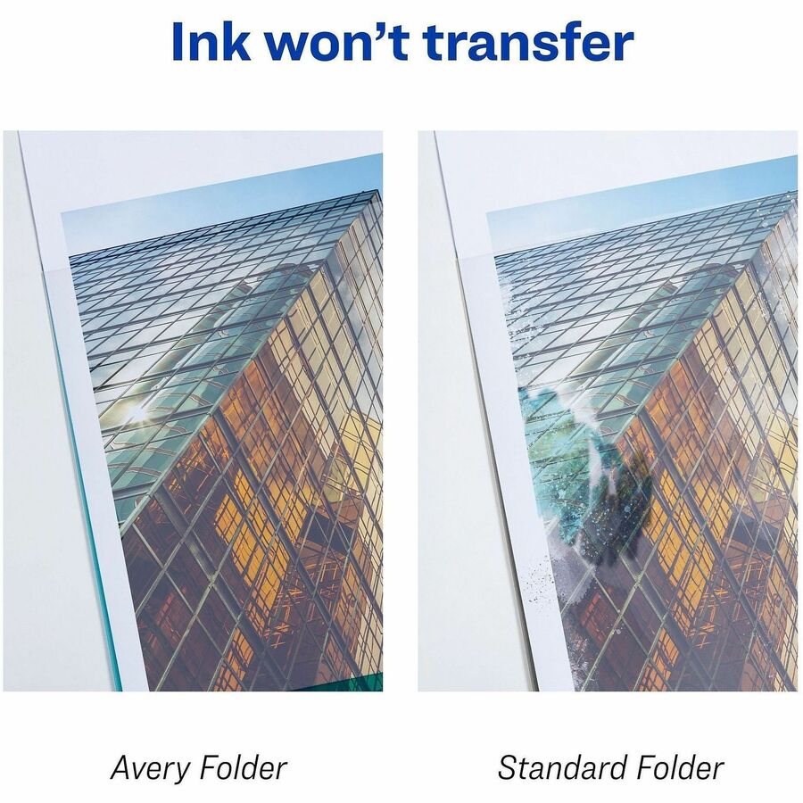 8 1/2" x 11" - 20 Sheets Capacity - Poly - Blue, Green, Purple - 0% Recycled - 6 / Pack
