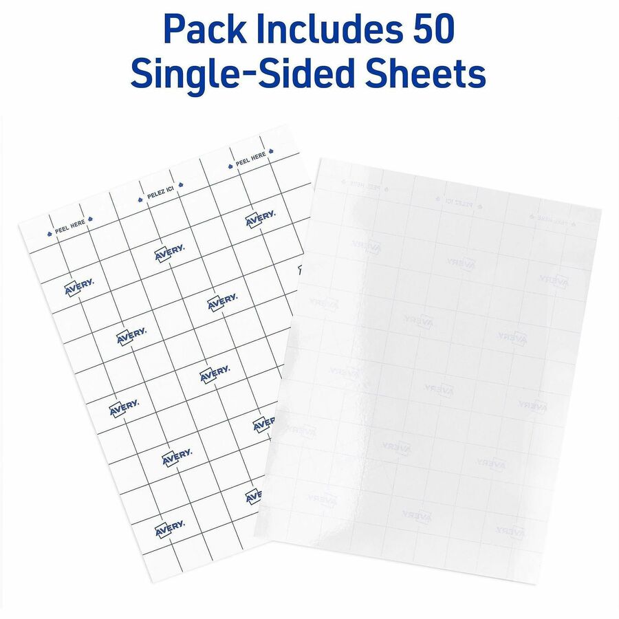 Laminating Pouch/Sheet Size: 9" Width x 12" Length - for Certificate - Self-adhesive, Photo-safe, Self-adhesive - Clear - 50 / Box
