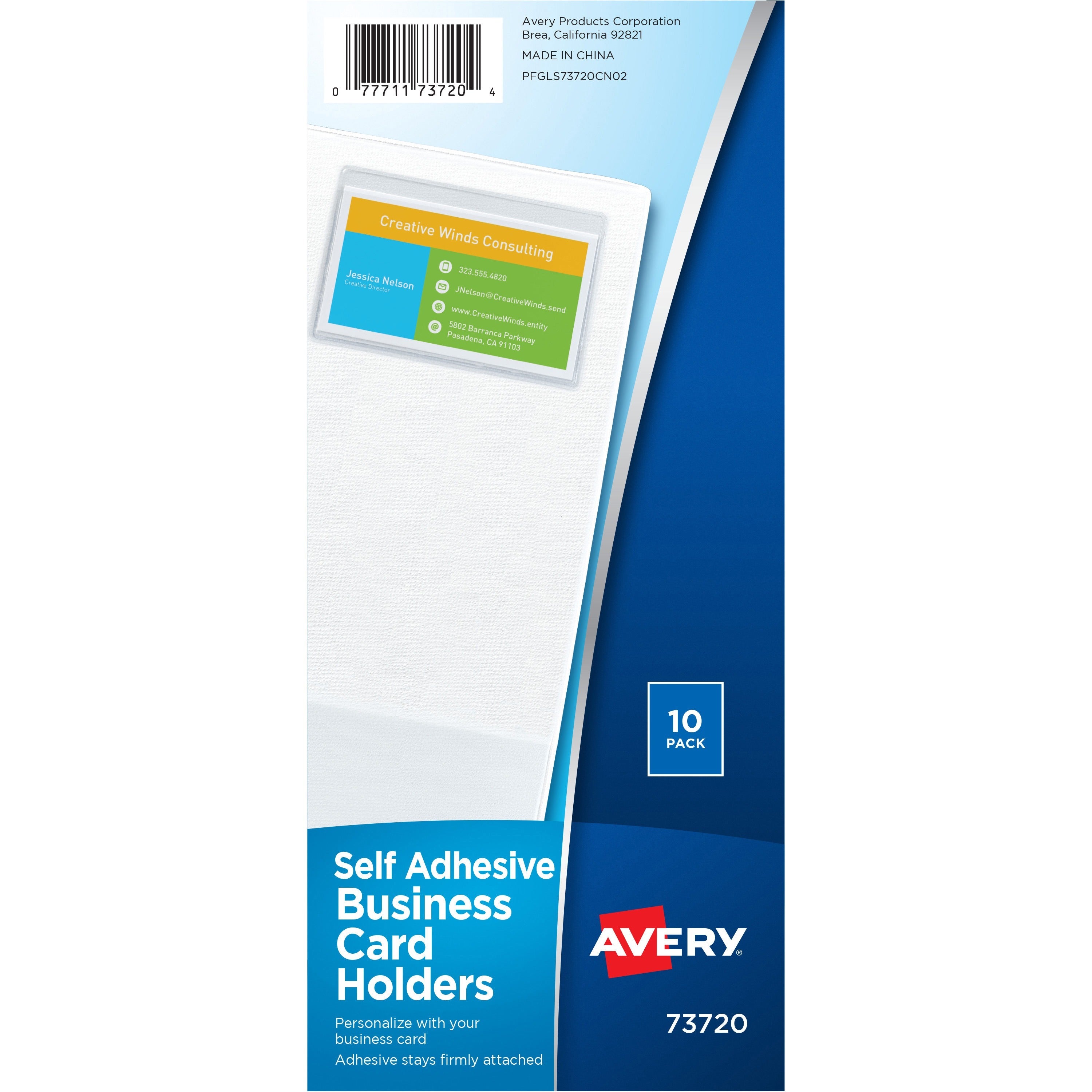 Support 3.50" x 2" Media - Vinyl - Clear - 10 / Pack