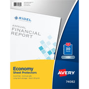 Avery&reg; Economy-Weight Sheet Protectors - For Letter 8 1/2" x 11" Sheet - Clear - Polypropylene - 1 Pack