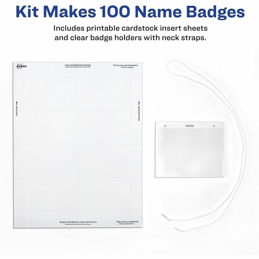 Letter - 8 1/2" x 11" - Printable, Durable, Micro Perforated, PVC-free, Double-sided, Smudge-free, Flexible - White - 17 Sheets - 6 - 100 / Box