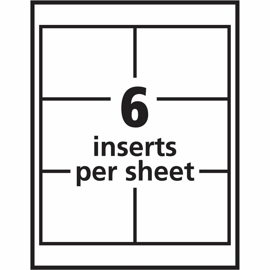 Letter - 8 1/2" x 11" - Printable, Durable, Micro Perforated, PVC-free, Double-sided, Smudge-free, Flexible - White - 17 Sheets - 6 - 100 / Box