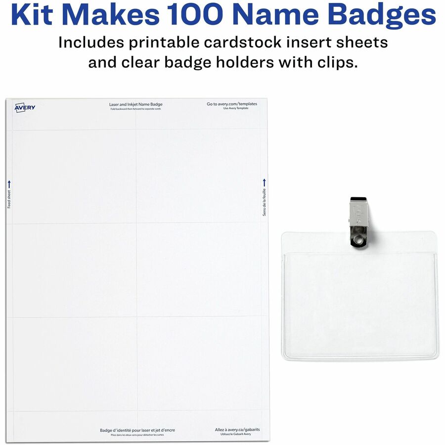 Legal - 8 1/2" x 11" - Durable, Reusable, Printable, Clip, Micro Perforated - White - 13 Sheets - 100 / Box