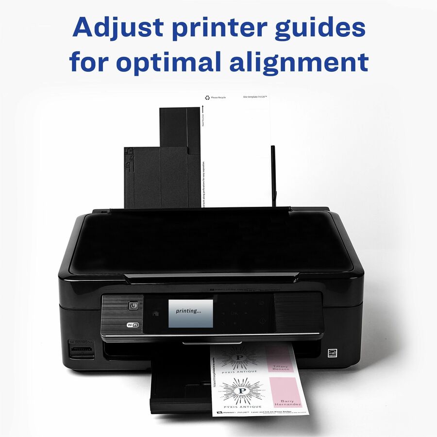 8 1/2" x 11" - Durable, Micro Perforated, Printable, PVC-free, Double-sided, Smudge-free - White - 50 / Box