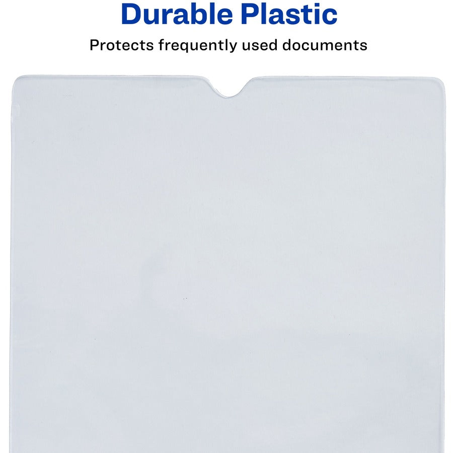 Avery&reg; Vinyl File Pocket - 4" x 6" - 30 Sheets Capacity - 1 Pocket(s) - Vinyl - Transparent - 0% Recycled - 10 / Pack
