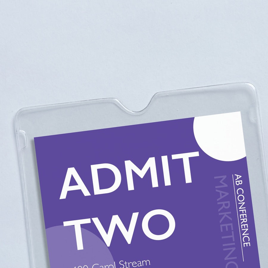 Avery&reg; Vinyl File Pocket - 4" x 6" - 30 Sheets Capacity - 1 Pocket(s) - Vinyl - Transparent - 0% Recycled - 10 / Pack