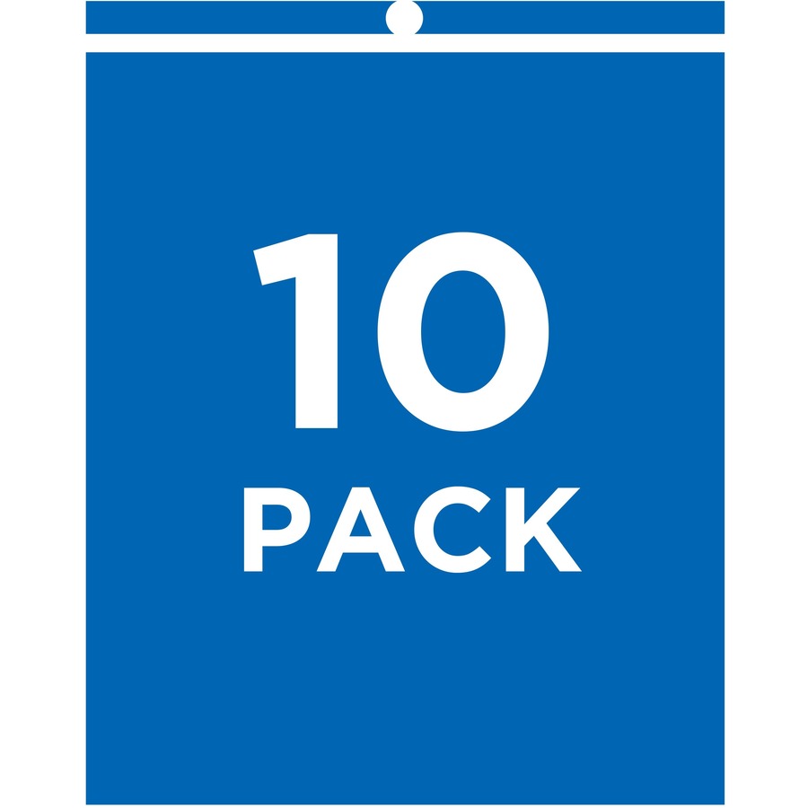 Avery&reg; Vinyl File Pocket - 9" x 12" - Vinyl - Clear - Punched, Heavyweight - 10 / Pack