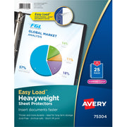 Sheet Capacity - For Letter 8 1/2" x 11" Sheet - Ring Binder - Top Loading - Diamond Clear - Polypropylene - 25 / Pack