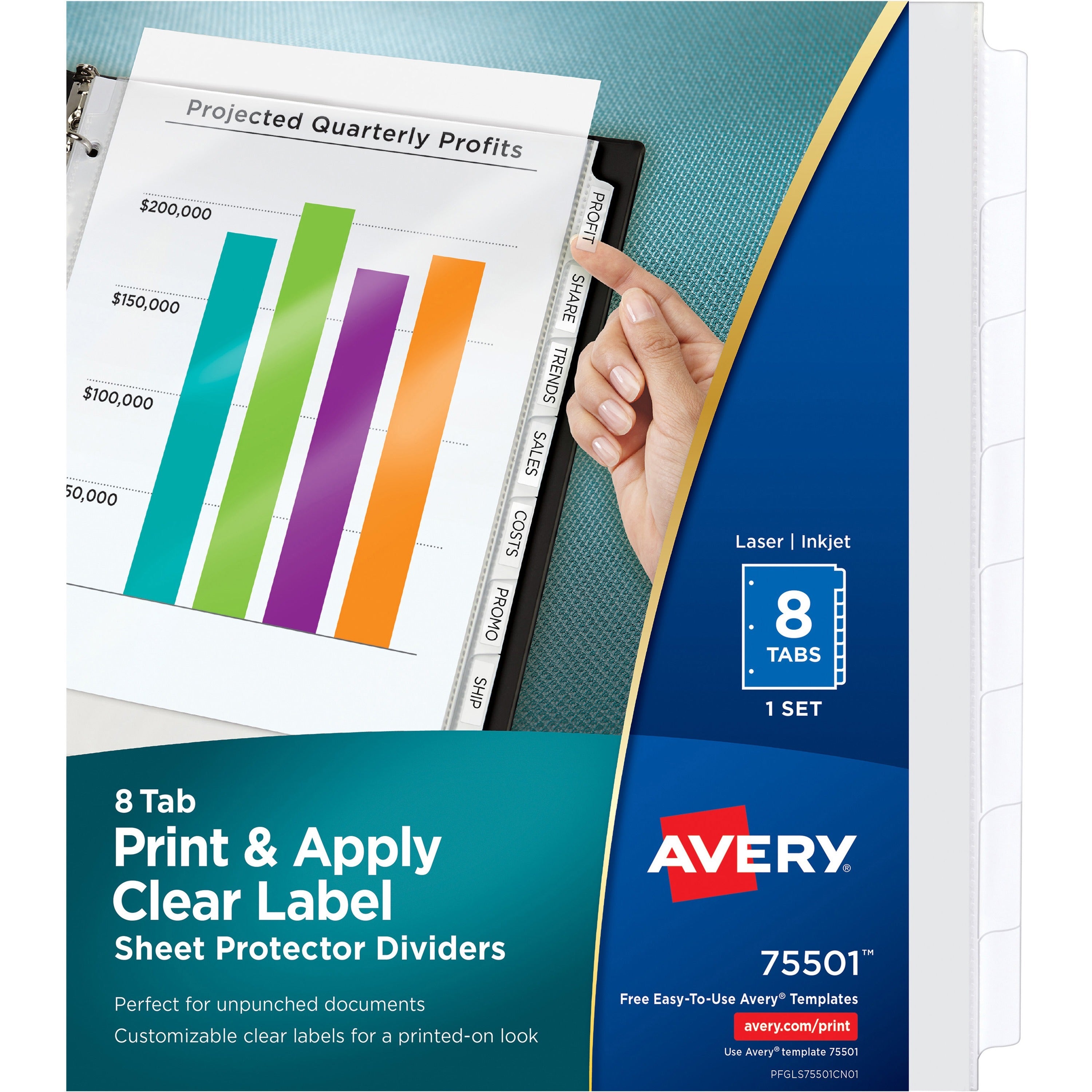 8 x Divider(s) - 8 - 8 Tab(s)/Set - 8.5" Divider Width x 11" Divider Length - 3 Hole Punched - Clear Plastic Divider - Clear Plastic Tab(s) - 1 Set