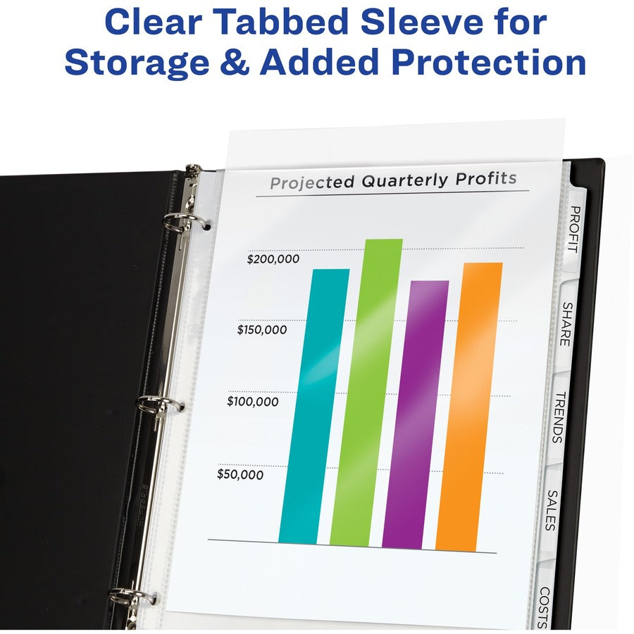 8 x Divider(s) - 8 - 8 Tab(s)/Set - 8.5" Divider Width x 11" Divider Length - 3 Hole Punched - Clear Plastic Divider - Clear Plastic Tab(s) - 1 Set