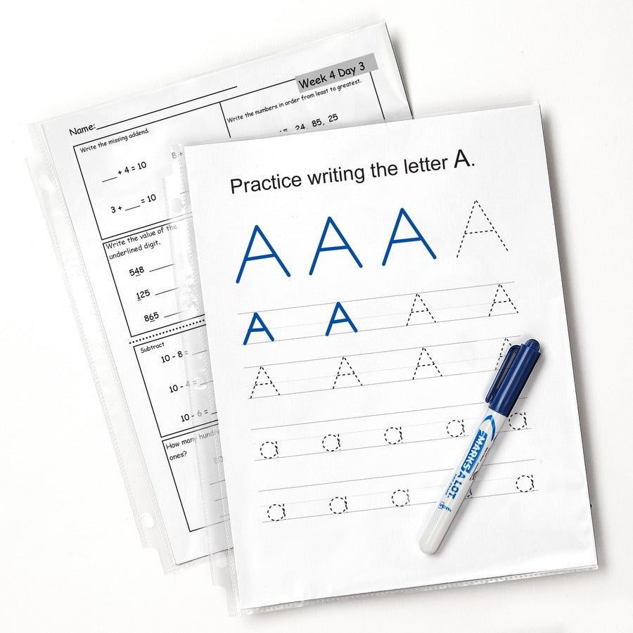 Avery&reg; Standard Weight Sheet Protectors - Sheet Capacity - For Letter 8 1/2" x 11" Sheet - Ring Binder - Top Loading - Clear - Polypropylene - 1 Box