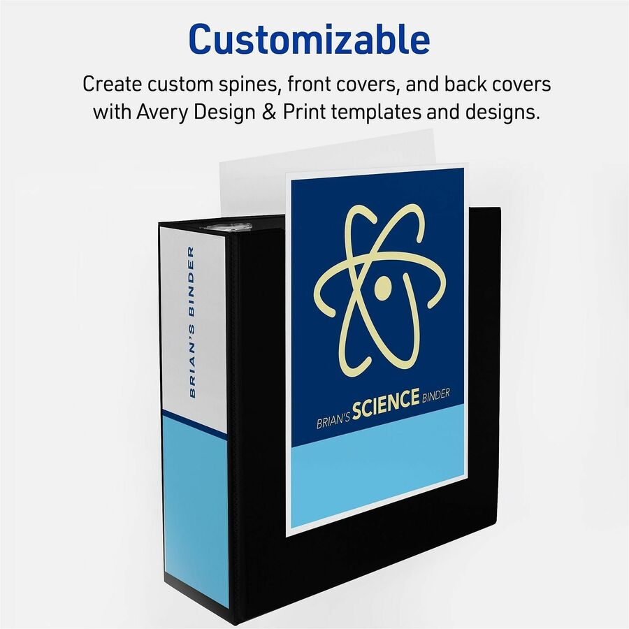 Avery&reg; Heavy-Duty Binder, 4" One Touch EZD(R) Rings, White (79104)